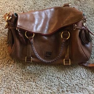 Brown authentic leather purse